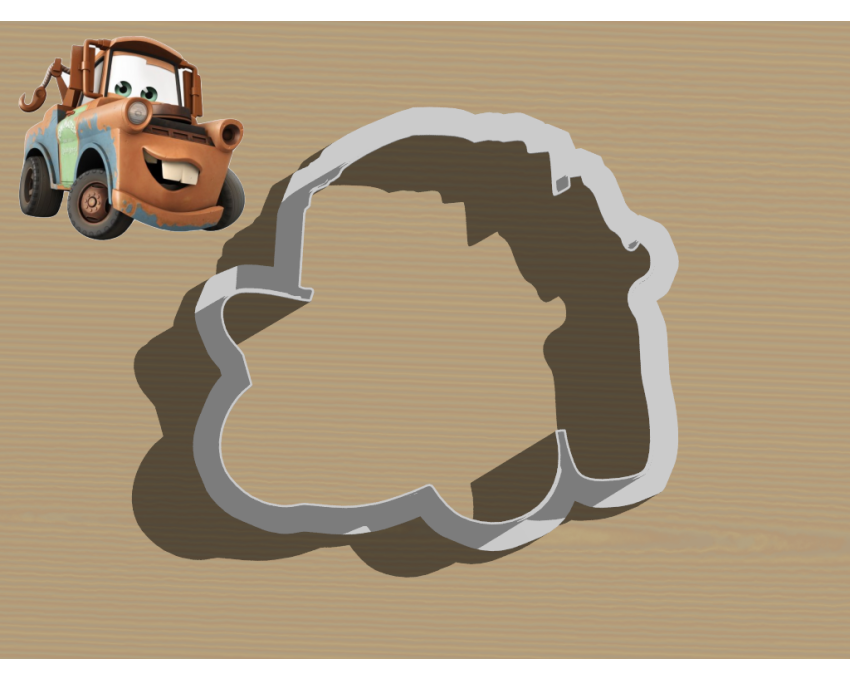 Mater Cookie Cutter. Disney Cookie Cutter. Lightning McQueen Cookie Cutter