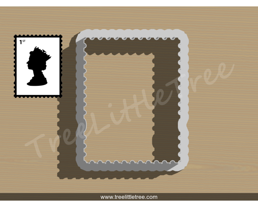 Stamp Cookie Cutter. Unique Cookie Cutter