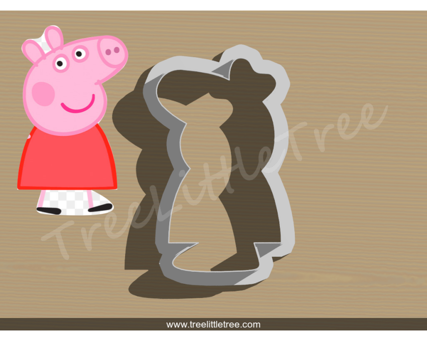 Peppa Pig Full Body Cookie Cutter. Peppa Pig Cookie Cutter