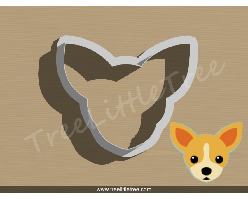 Chihuahua Dog Cookie Cutter. Pet Cookie Cutter