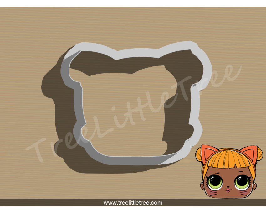 Baby Cat Cookie Cutter. LOL Dolls Cookie Cutter