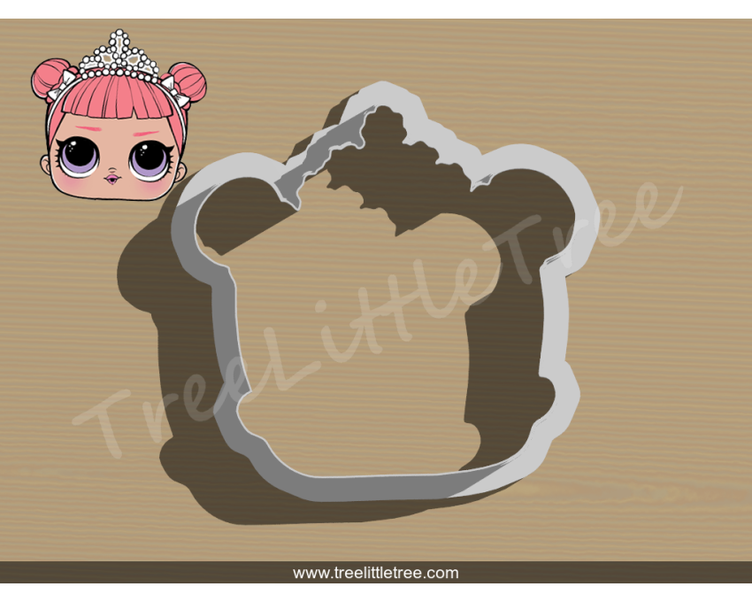 Center Stage Cookie Cutter. LOL Dolls Cookie Cutter