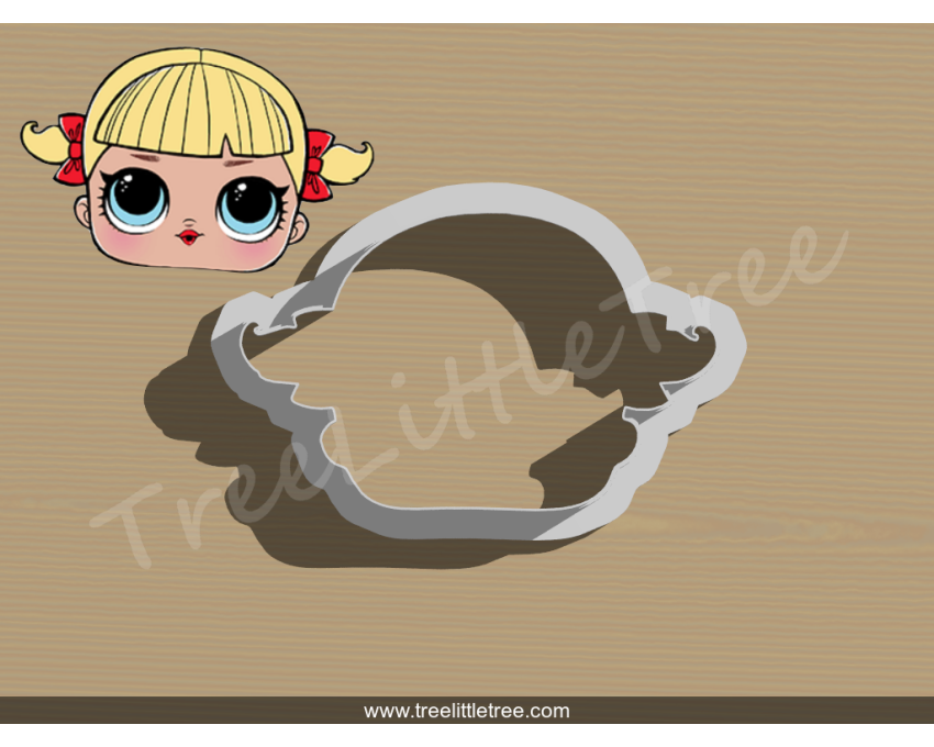 Cheer Captain Cookie Cutter. LOL Dolls Cookie Cutter