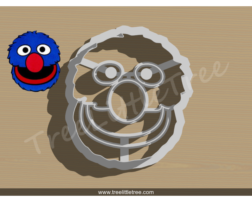 Grover Detailed Cookie Cutter. Cartoon Cookie Cutter. Sesame Street Cookie Cutter