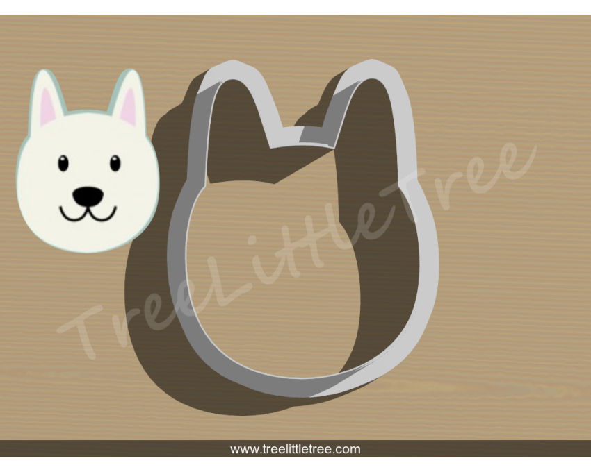 Samoyed Dog Cookie Cutter. Pet Cookie Cutter