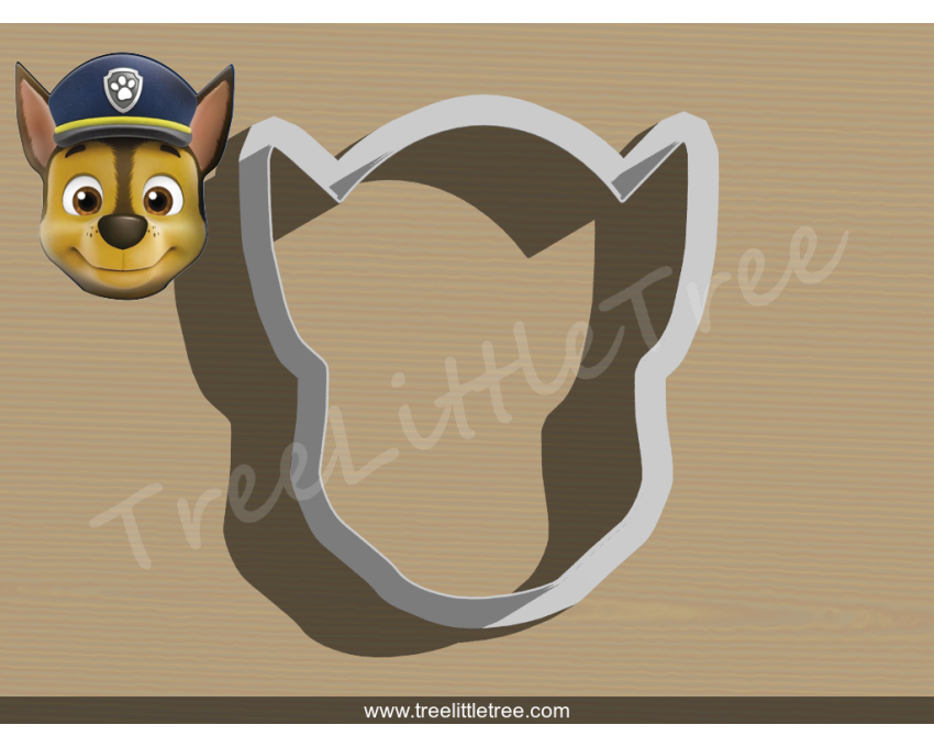 Chase  Style 1 Cookie Cutter. Cartoon Cookie Cutter. PAW Patrol Cookie Cutter