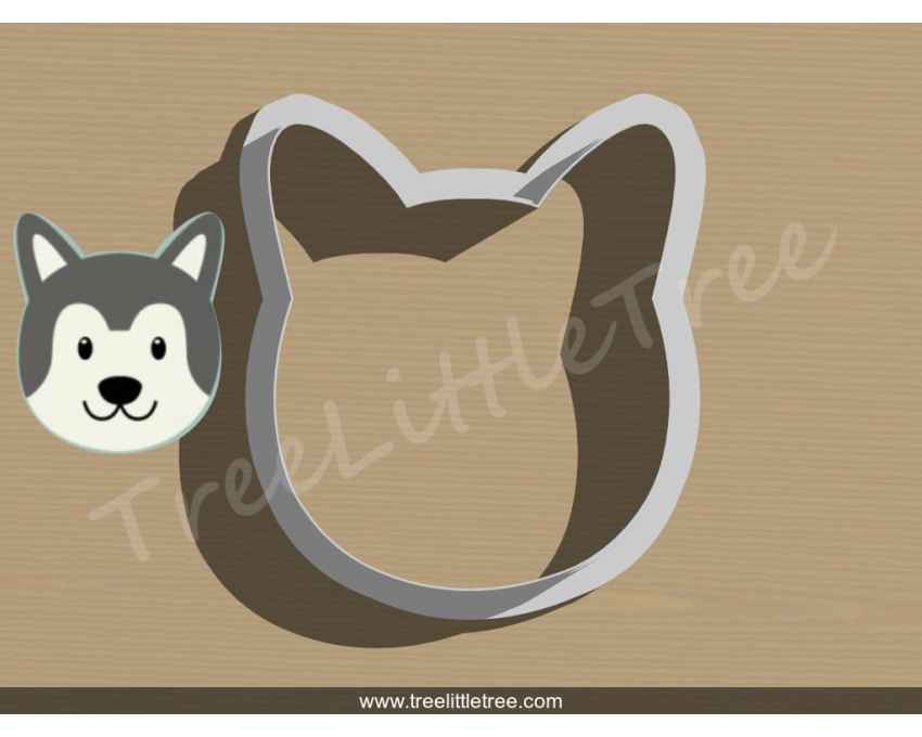 Husky Puppy Cookie Cutter. Pet Cookie Cutter
