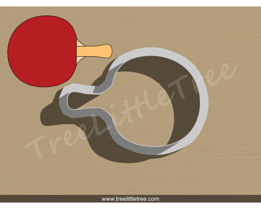 Pingpong Pad Cookie Cutter. Pingpong Cutter. Sports Cookie Cutter