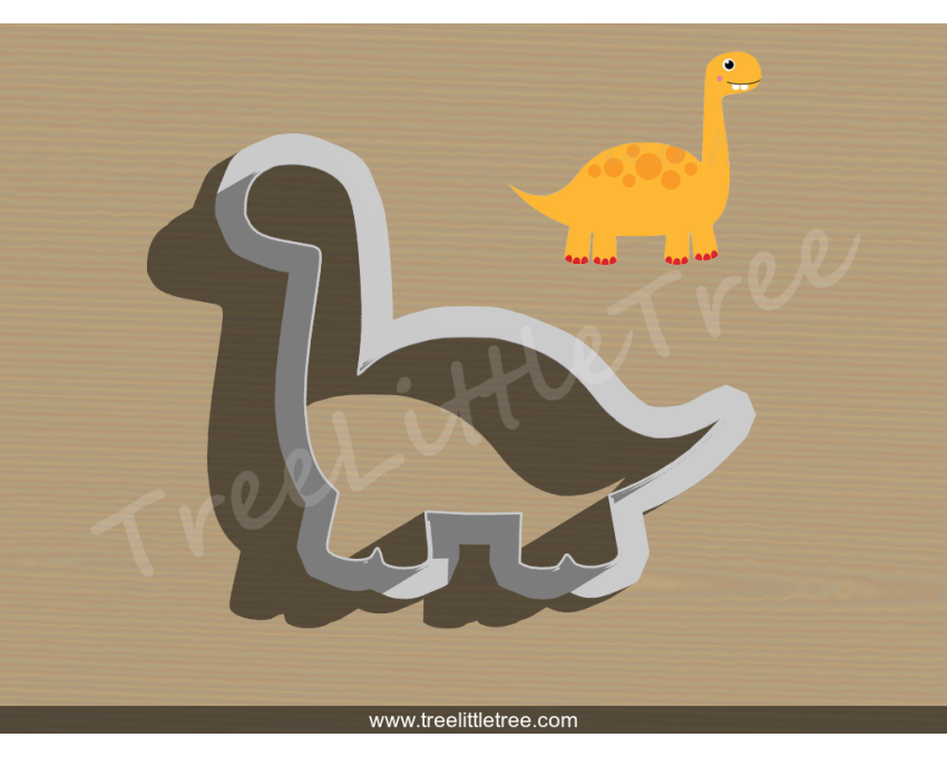 Dinosaur Style 3 Cookie Cutter. Animal Cookie Cutter