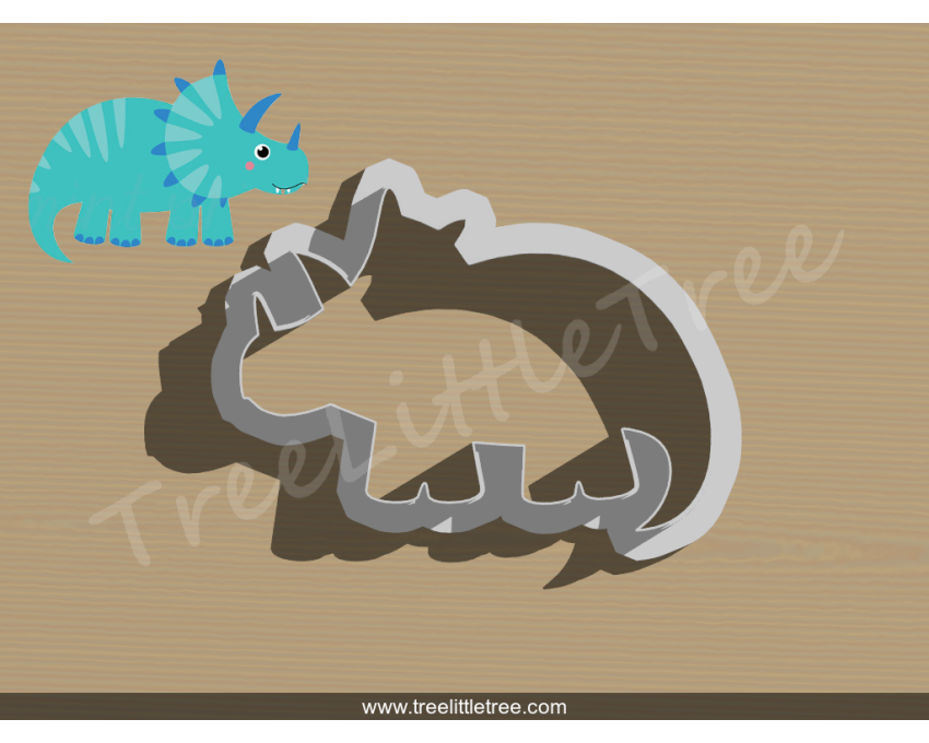 Dinosaur Style 4 Cookie Cutter. Animal Cookie Cutter