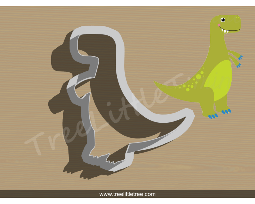 Dinosaur Style 5 Cookie Cutter. Animal Cookie Cutter