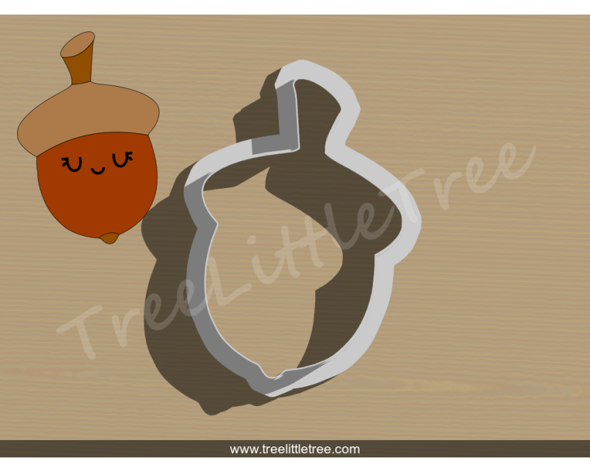 Chestnut Cookie Cutter. Fall Season Cookie Cutter