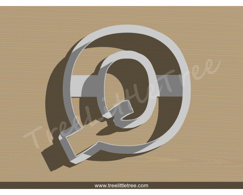 Letter Q Cookie Cutter. Alphabet Cookie Cutter