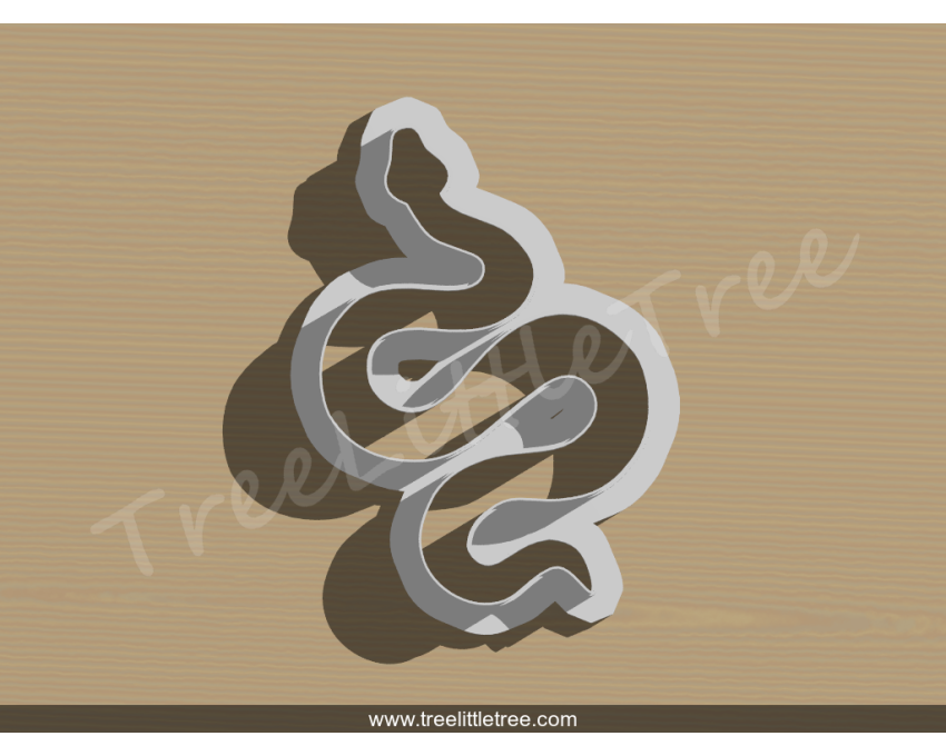 Snake Cookie Cutter.  Animal Cookie Cutter