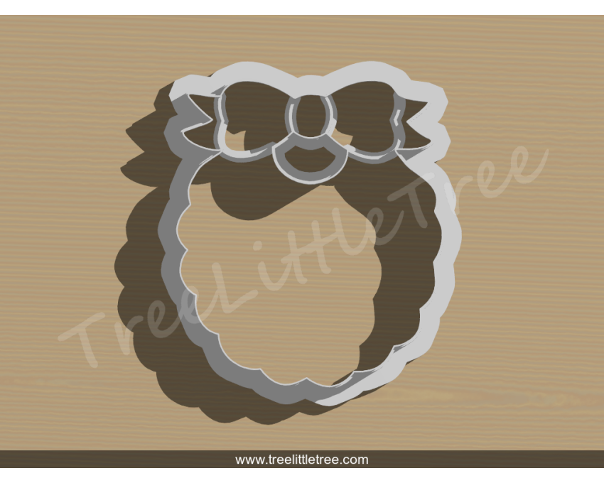 Baby Bib Cookie Cutter. Babyshower Cookie Cutter