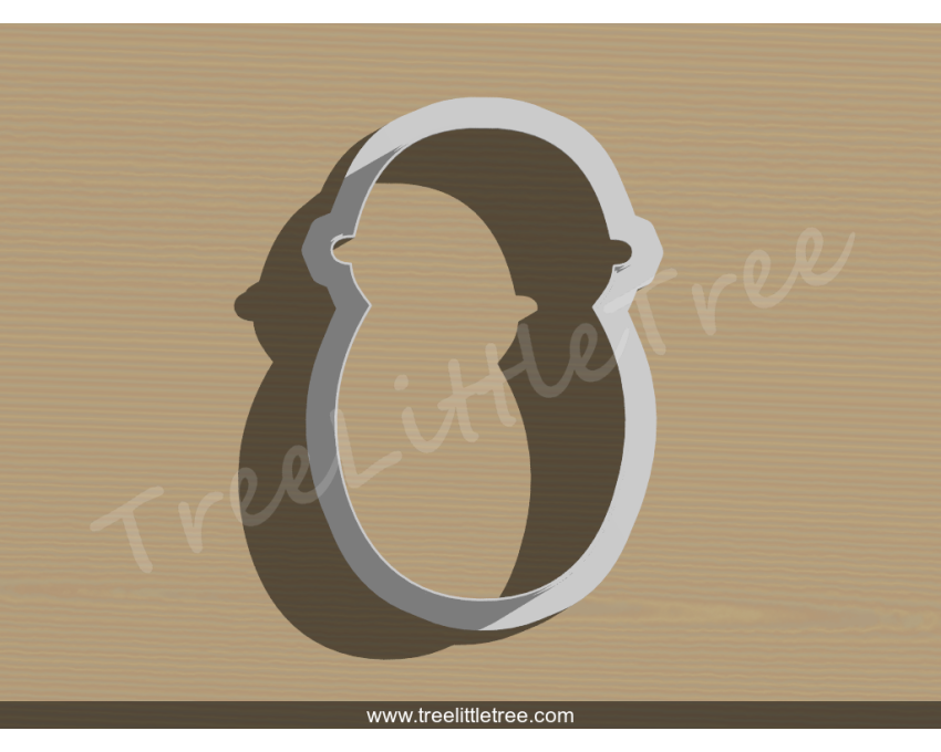 Baby Boy in Wrap Style 2 Cookie Cutter. Baby Shower Cookie Cutter