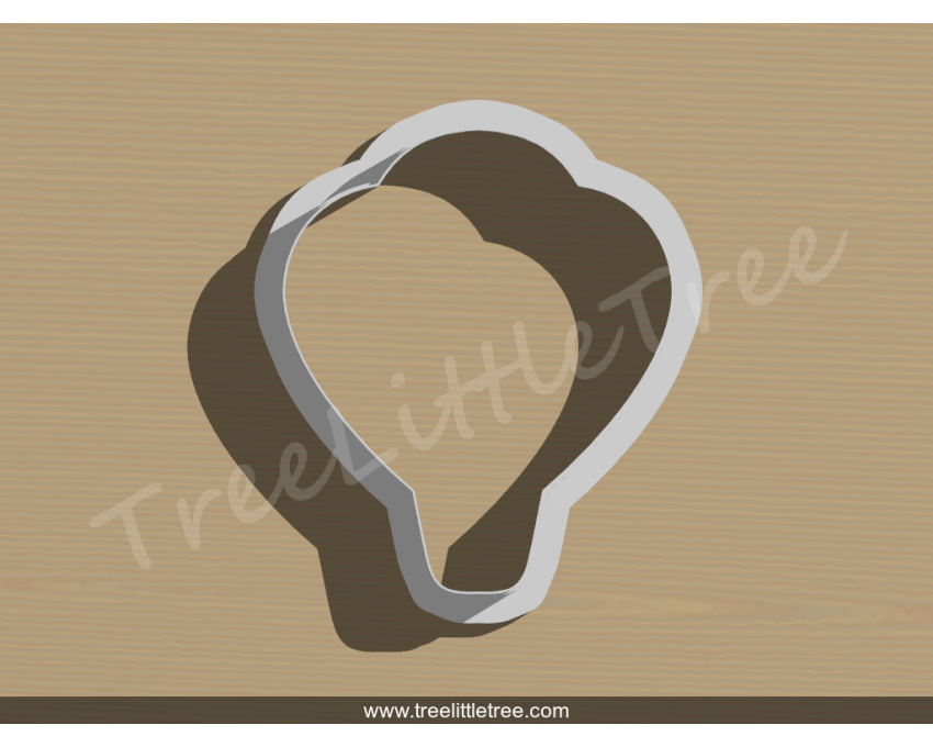 Hot Air Balloon Style 2 Cookie Cutter. Unique Cookie Cutter