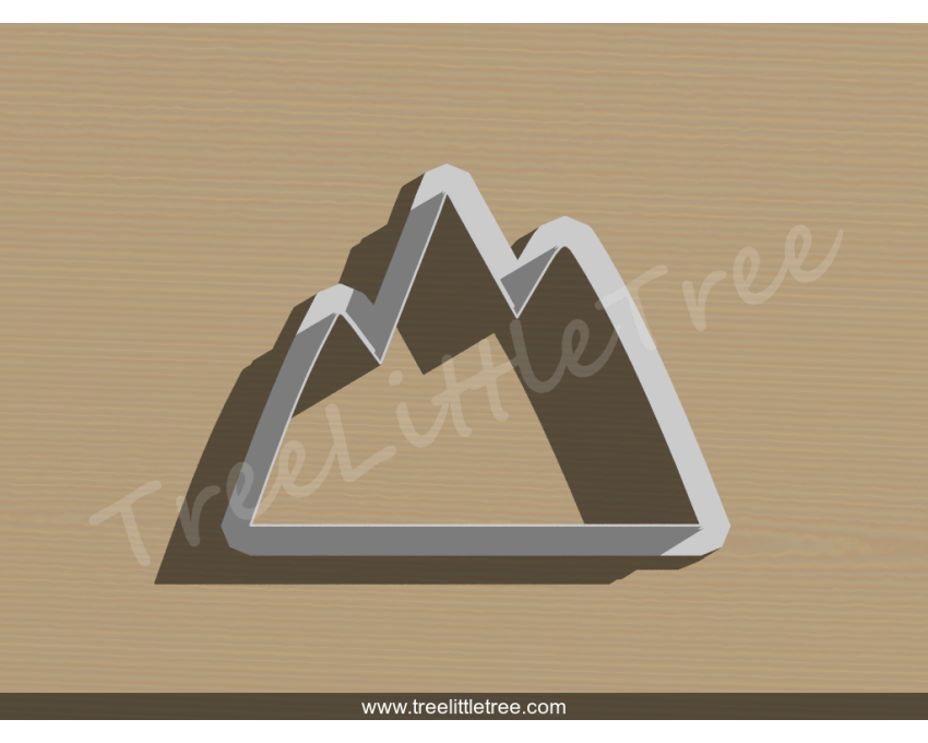Mountain Cookie Cutter. Unique Cookie Cutter