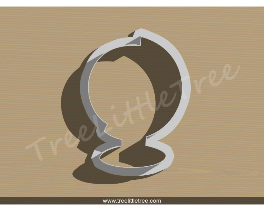 World Globe Cookie Cutter. Unique Cookie Cutter