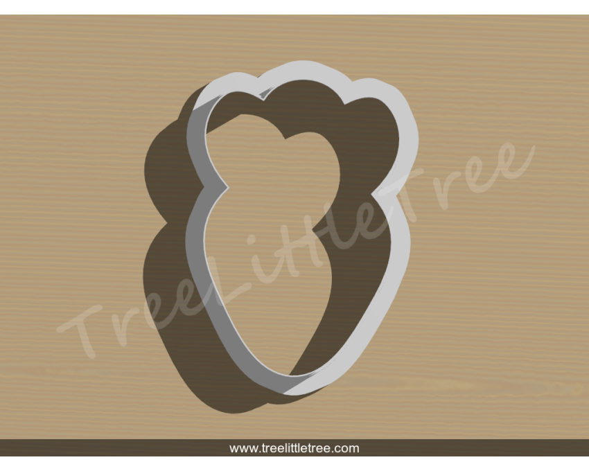 Carrot Style 1 Cookie Cutter. Food Cookie Cutter. Easter Cookie Cutter