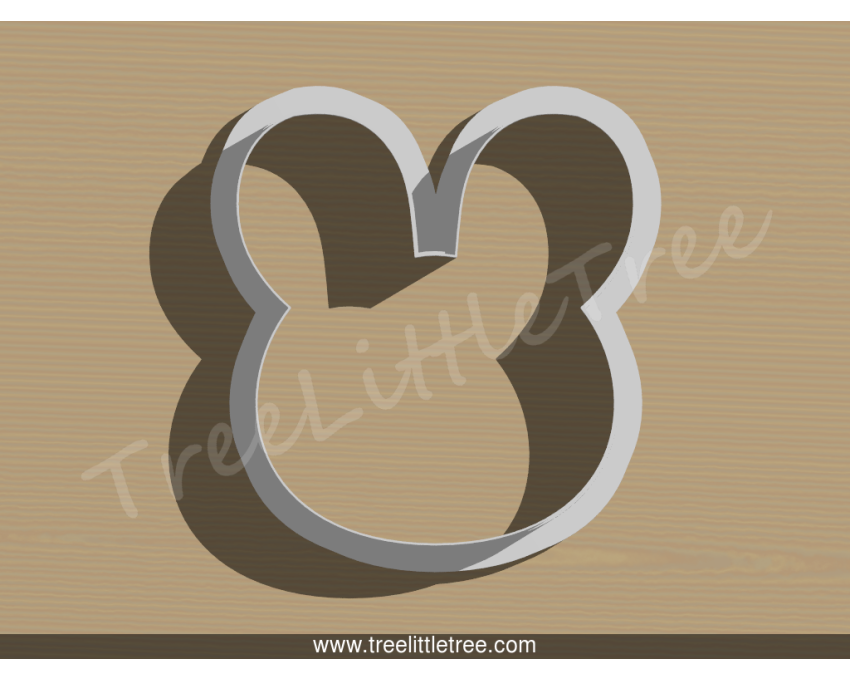 Cute Bunny Head Cookie Cutter. Easter Cookie Cutter