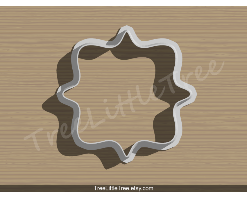 Plaque Cookie Cutter. Unique Cookie Cutter. 