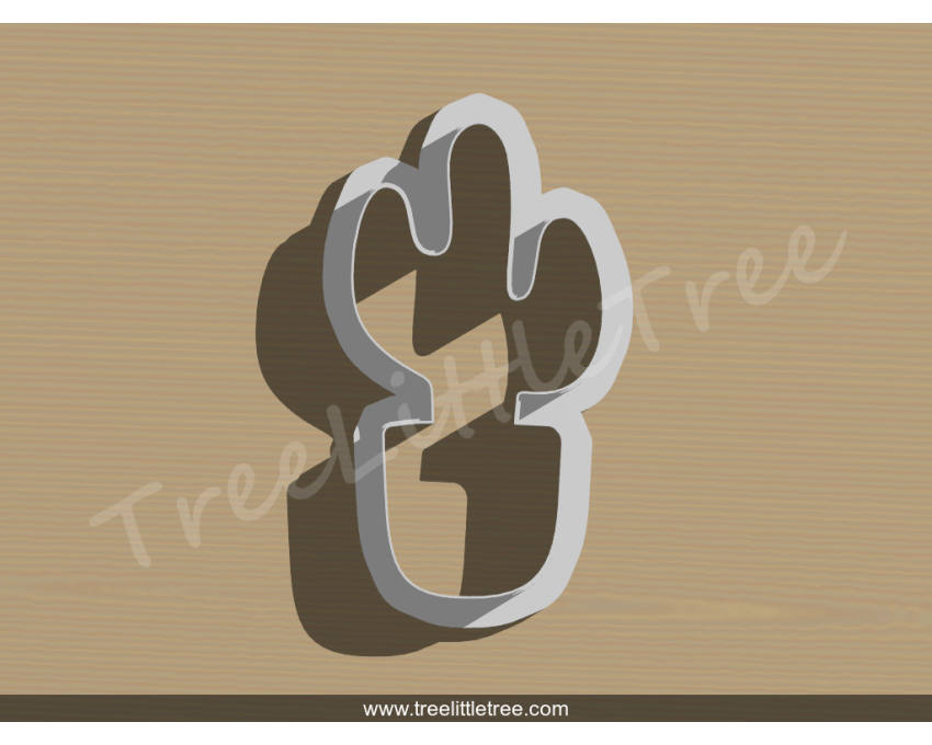 Cactus in Pot Cookie Cutter. Plant Cookie Cutter