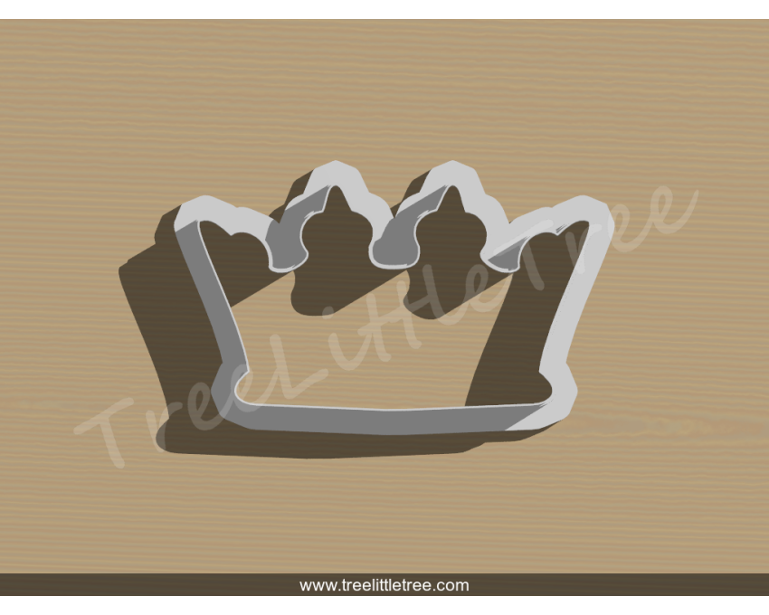 Golden Crown Cookie Cutter. Baby Shower Cookie Cutter