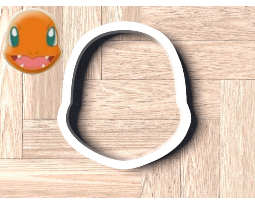 Charmander Head Cookie Cutter. Pokemon Cookie Cutter