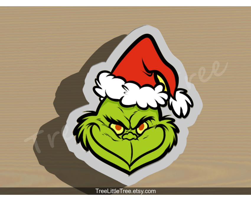 Christmas Grinch Cookie Cutter. Christmas Cookie Cutter
