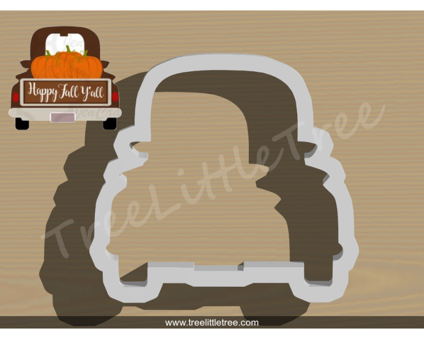 Pumpkin Truck Style 1 Cookie Cutter. Thanksgiving Cookie Cutter. Fall Season Cookie Cutter. 