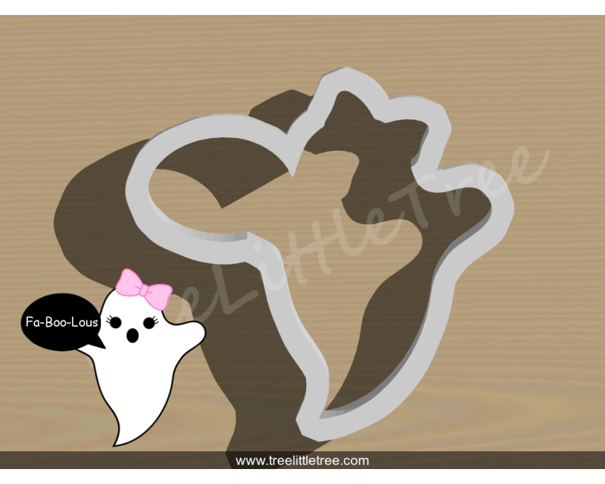 Fab-Boo-Lous Cookie Cutter. Halloween Cookie Cutter. 