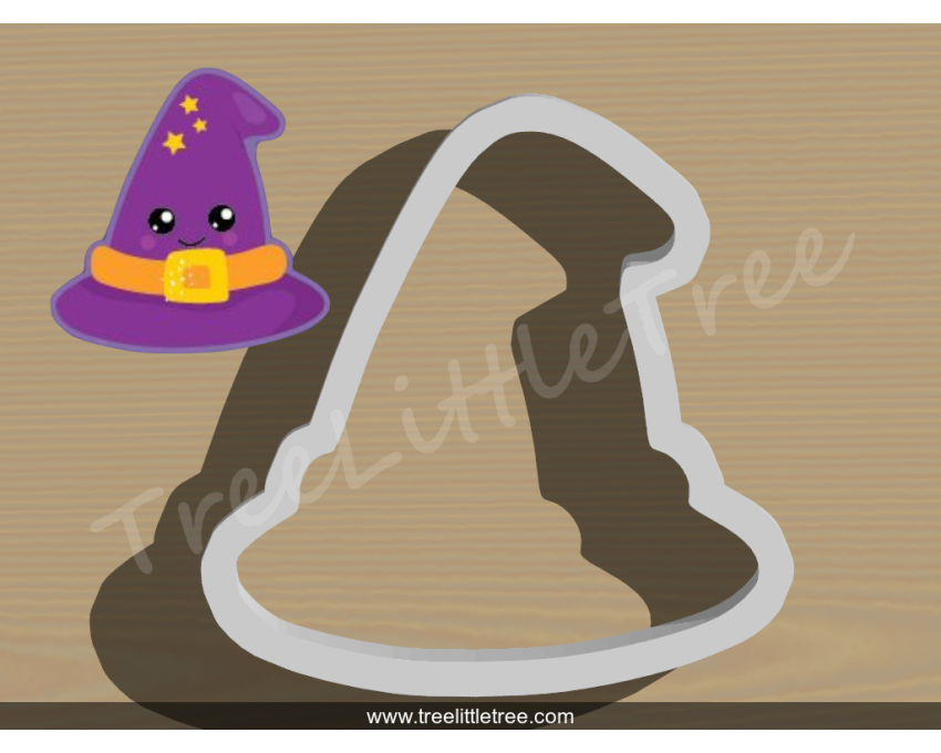 Cute Witch Hat Cookie Cutter. Halloween Cookie Cutter. 