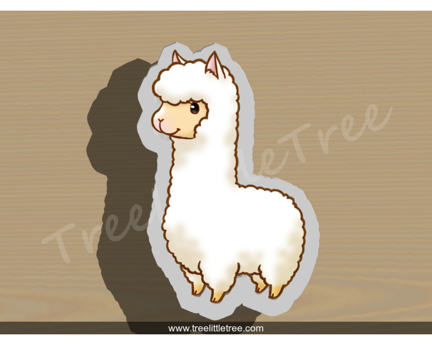 Cute Llama Cookie Cutter. Animal Cookie Cutter