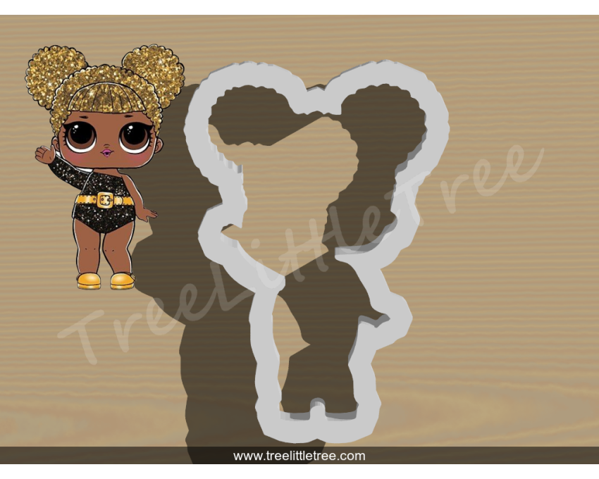 Queen Bee Full Body Cookie Cutter. LOL Dolls Cookie Cutter