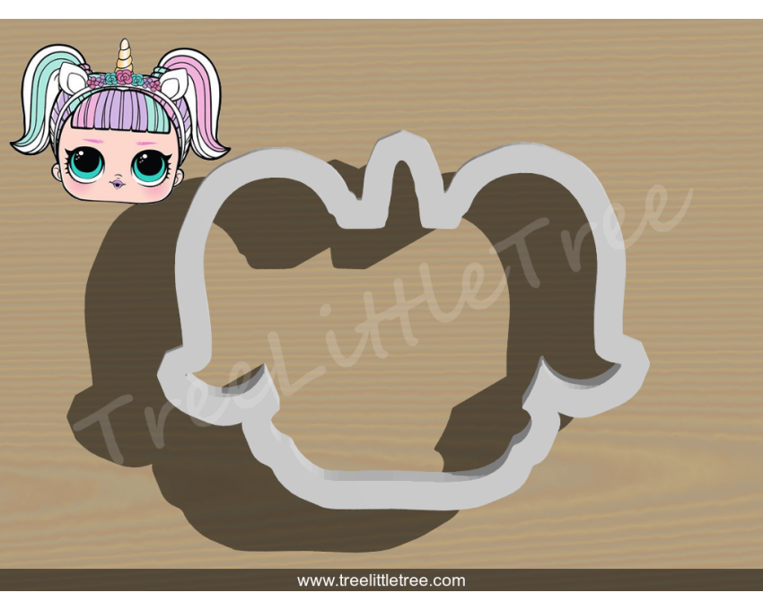 Unicorn Doll Cookie Cutter. LOL Dolls Cookie Cutter. Unicorn Cookie Cutter