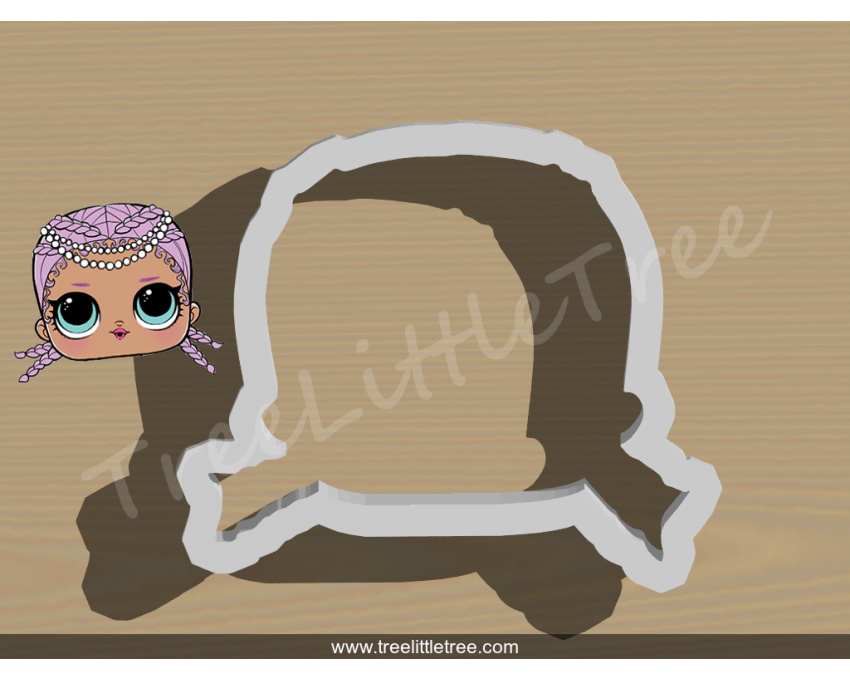 Merbaby Cookie Cutter. LOL Dolls Cookie Cutter