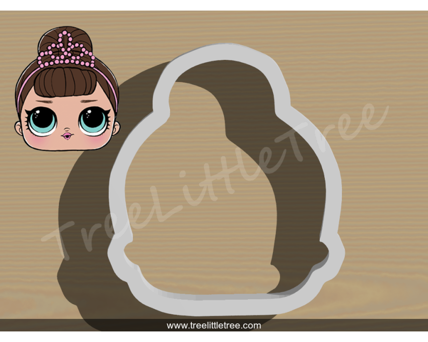 Fancy Cookie Cutter. LOL Dolls Cookie Cutter