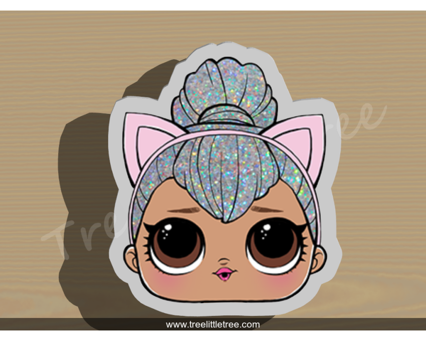 Kitty Queen Cookie Cutter. LOL Dolls Cookie Cutter