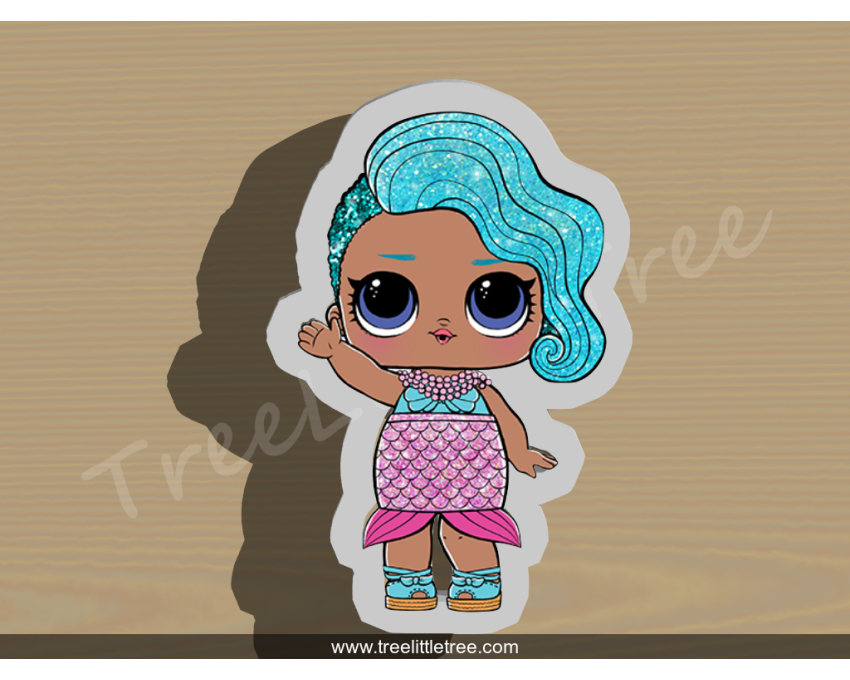 Splash Queen Full Body Cookie Cutter. LOL Dolls Cookie Cutter