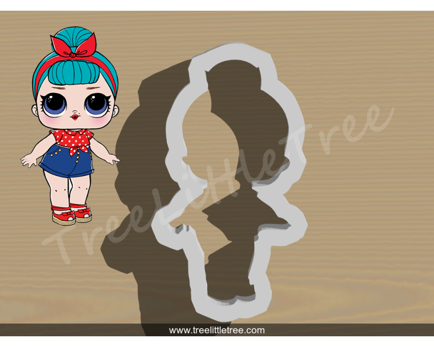 B.B. Bop Full Body Cookie Cutter. LOL Dolls Cookie Cutter