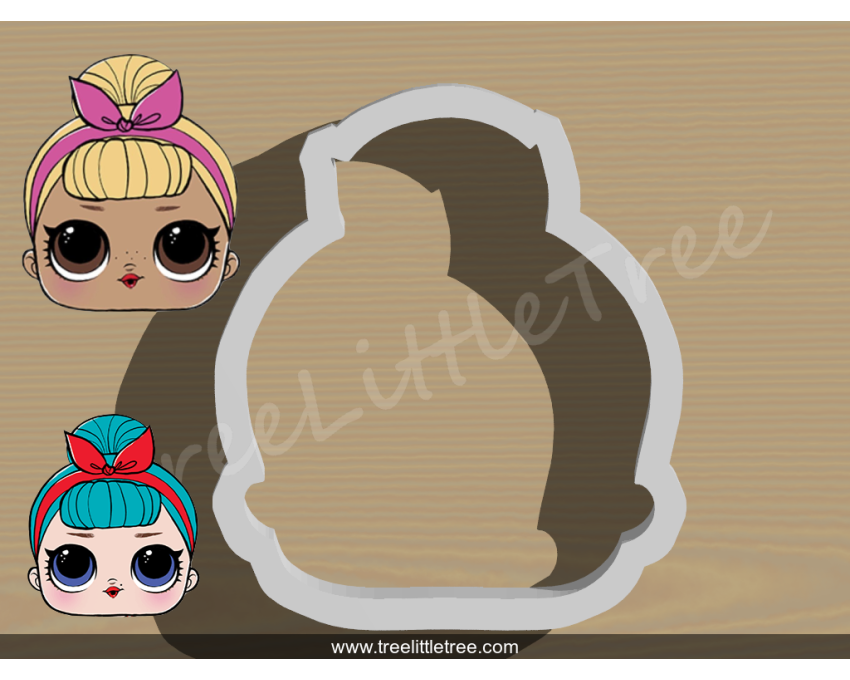 Sis Swing Cookie Cutter. B.B. Bop Cookie Cutter. LOL Dolls Cookie Cutter