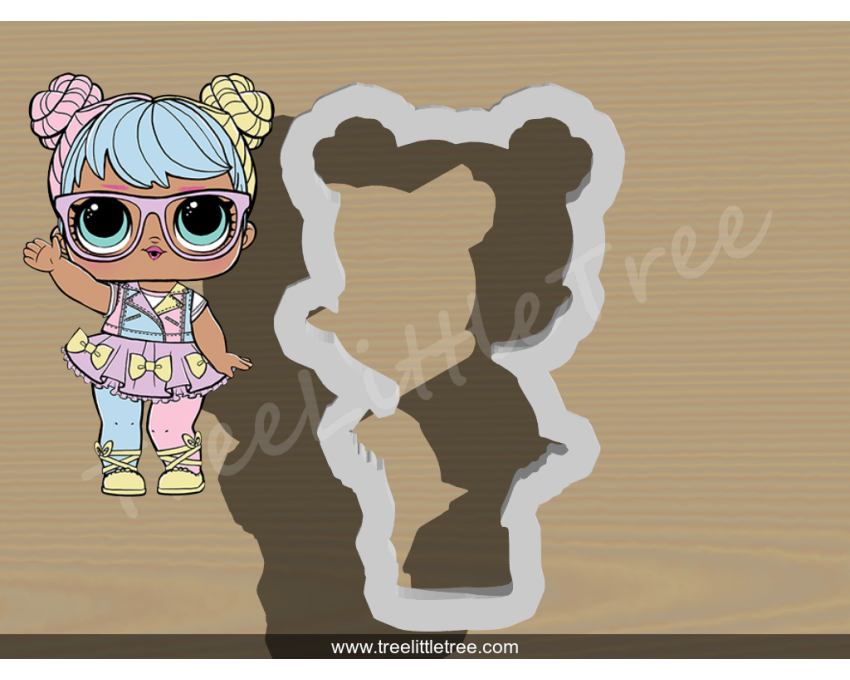 Bon Bon Full Body Cookie Cutter. LOL Dolls Cookie Cutter