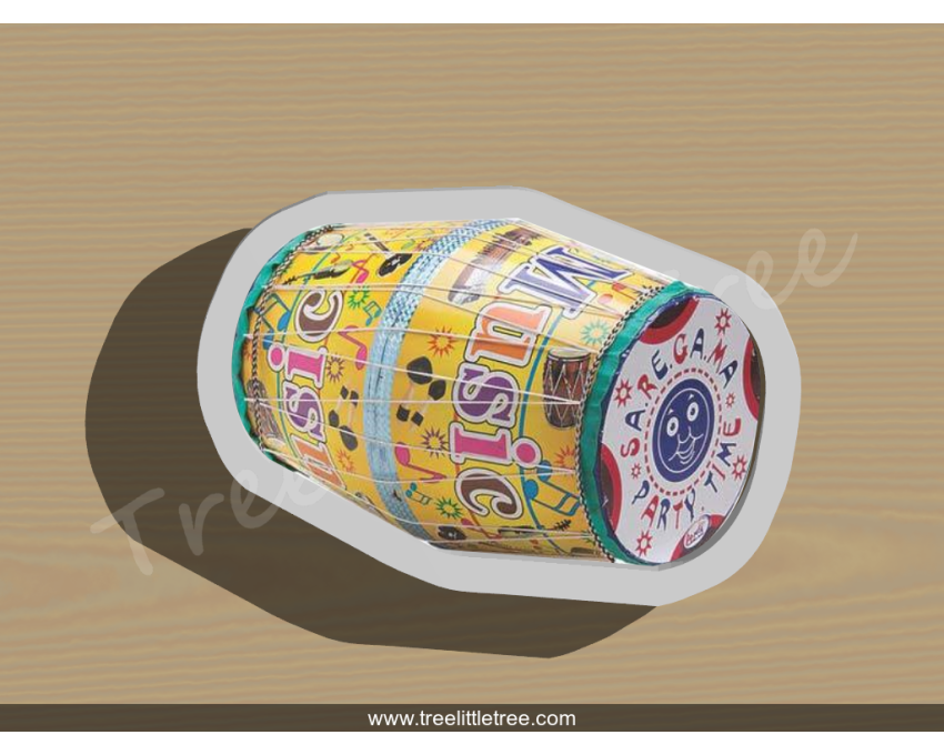 Dholak Cookie Cutter. Musical Instruments cookie cutter