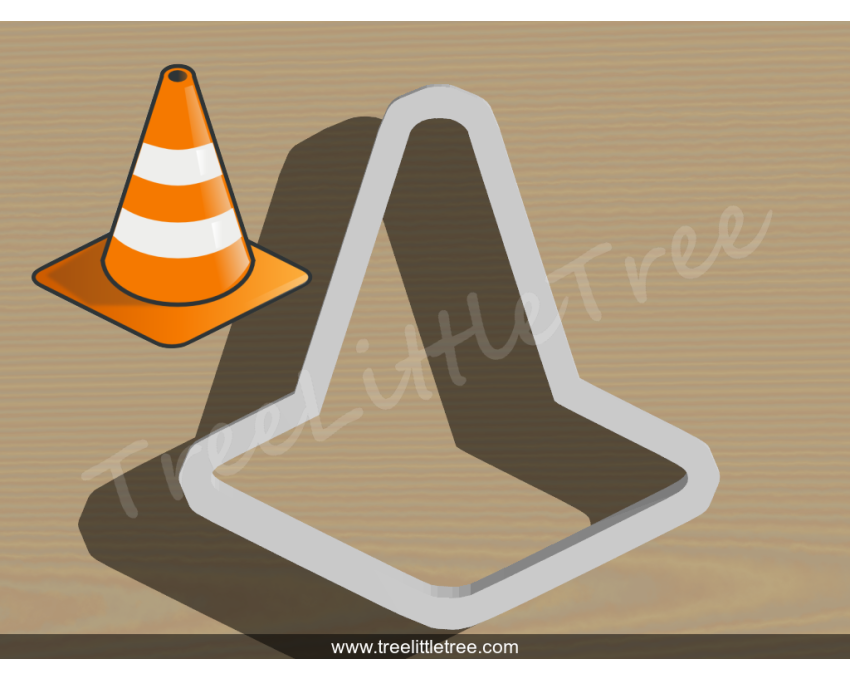 Construction Cone Cookie Cutter. Car Cookie Cutter