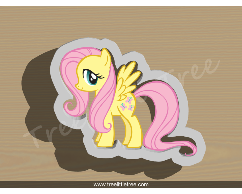 Fluttershy Cookie Cutter. My Little Pony Cookie Cutter.  Cartoon Cookie Cutter