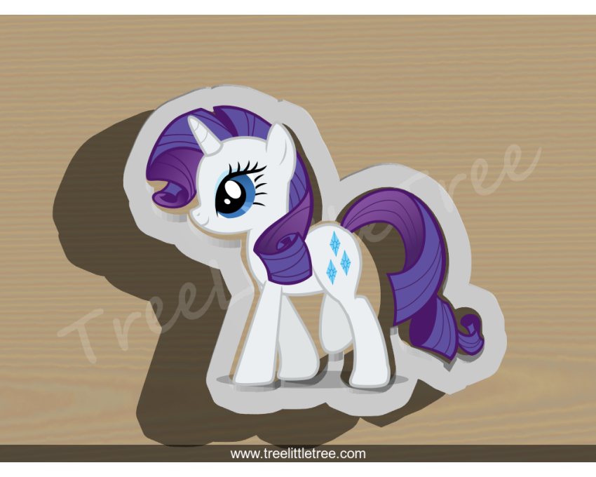 Rarity Cookie Cutter. My Little Pony Cookie Cutter.  Cartoon Cookie Cutter