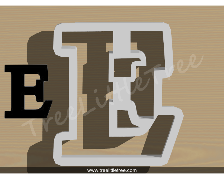 Greek Letter Epsilon Cookie Cutter. Alphabet Cookie Cutter