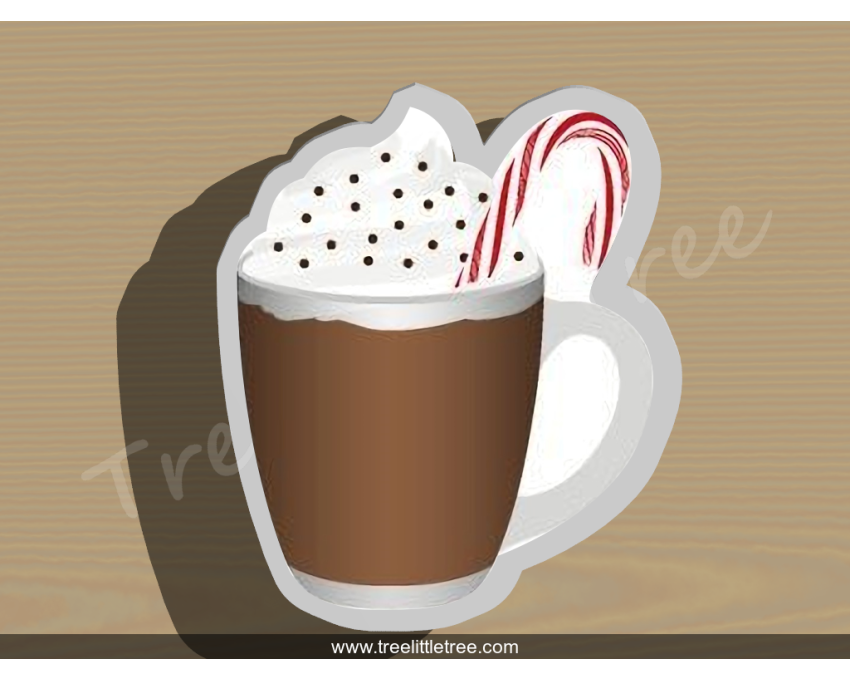 Hot Cocoa Style 2 Cookie Cutter. Hot Chocolate Cookie Cutter.Food Cookie Cutter. Christmas Cookie Cutter