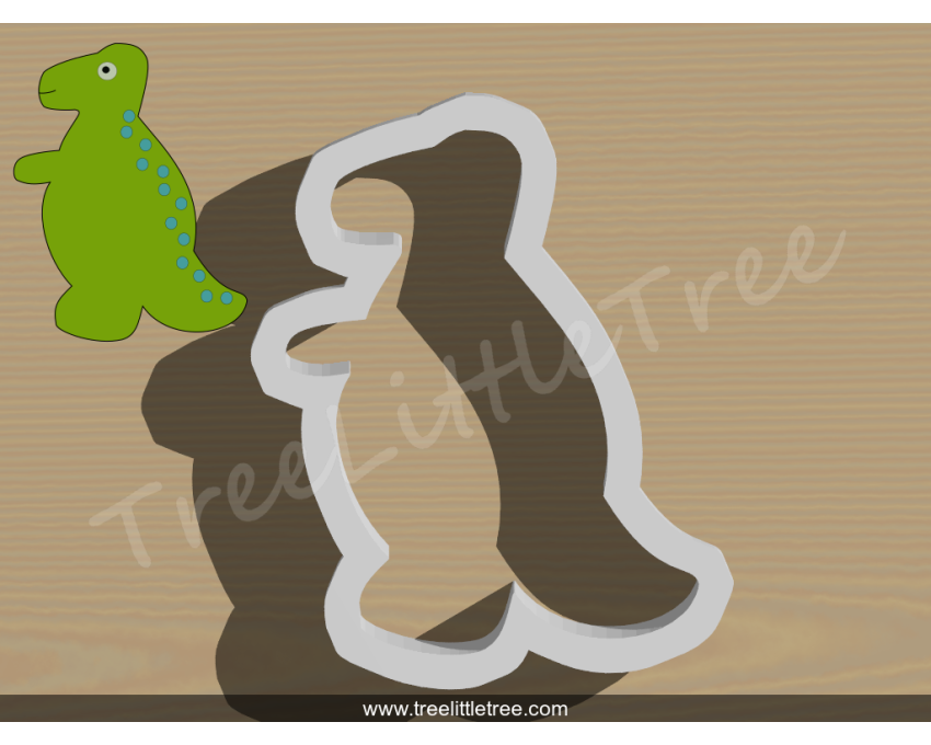 Cute Dinosaur Cookie Cutter. Animal Cookie Cutter